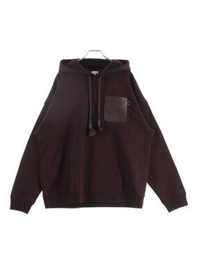 Loewe Anagram Patch Pocket Hoodie Pullover Bordeaux